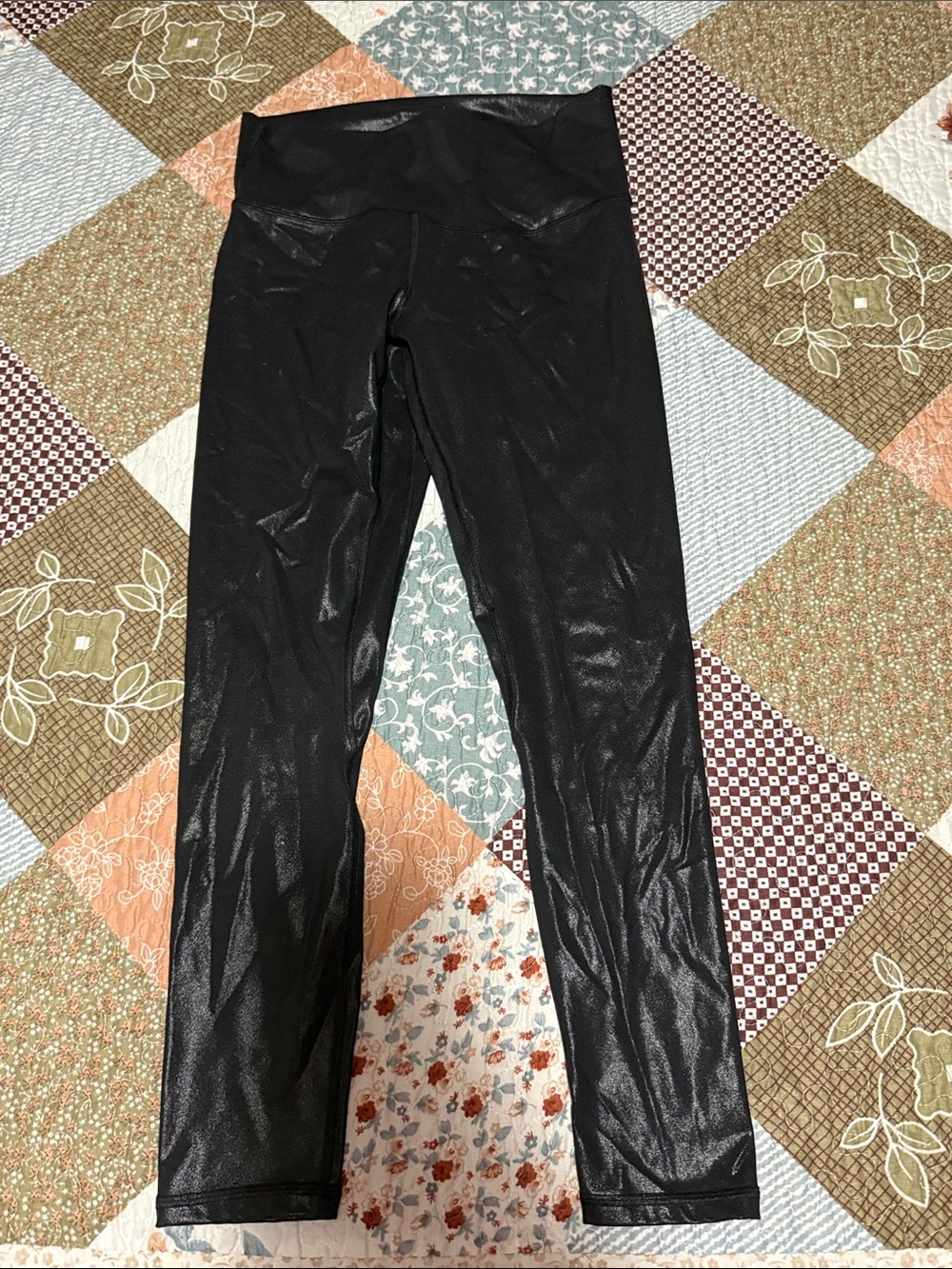 Pink Lily BE EXTRAORDINARY BLACK FAUX LEATHER LEGGINGS BLACK XL high waisted
